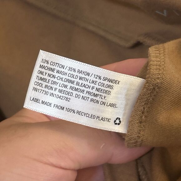 NWT Ava & Viv 3X Brown Bike Shorts Plus Size High Rise Stretch Lounge Soft - Picture 4 of 16